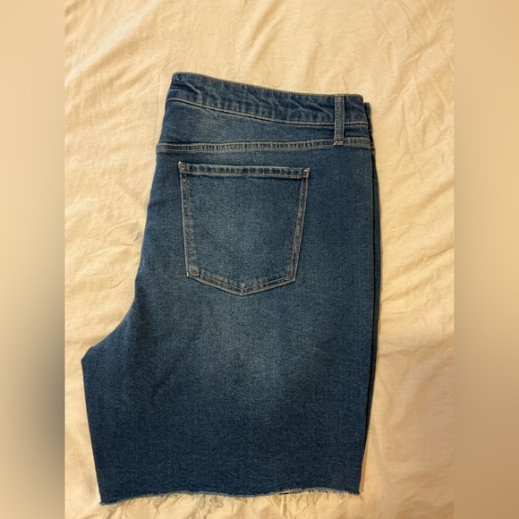 Terra & Sky Blue Jean Shorts Distressed Cut-Off Style - Picture 2 of 3